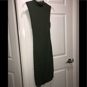 Olive body fitting dress size small